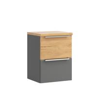 UNTERSCHRANK Verona Grau/Wildeiche B: 40cm - Wildeiche/Grau, Trend, Holzwerkstoff (40/54/35cm) - Held