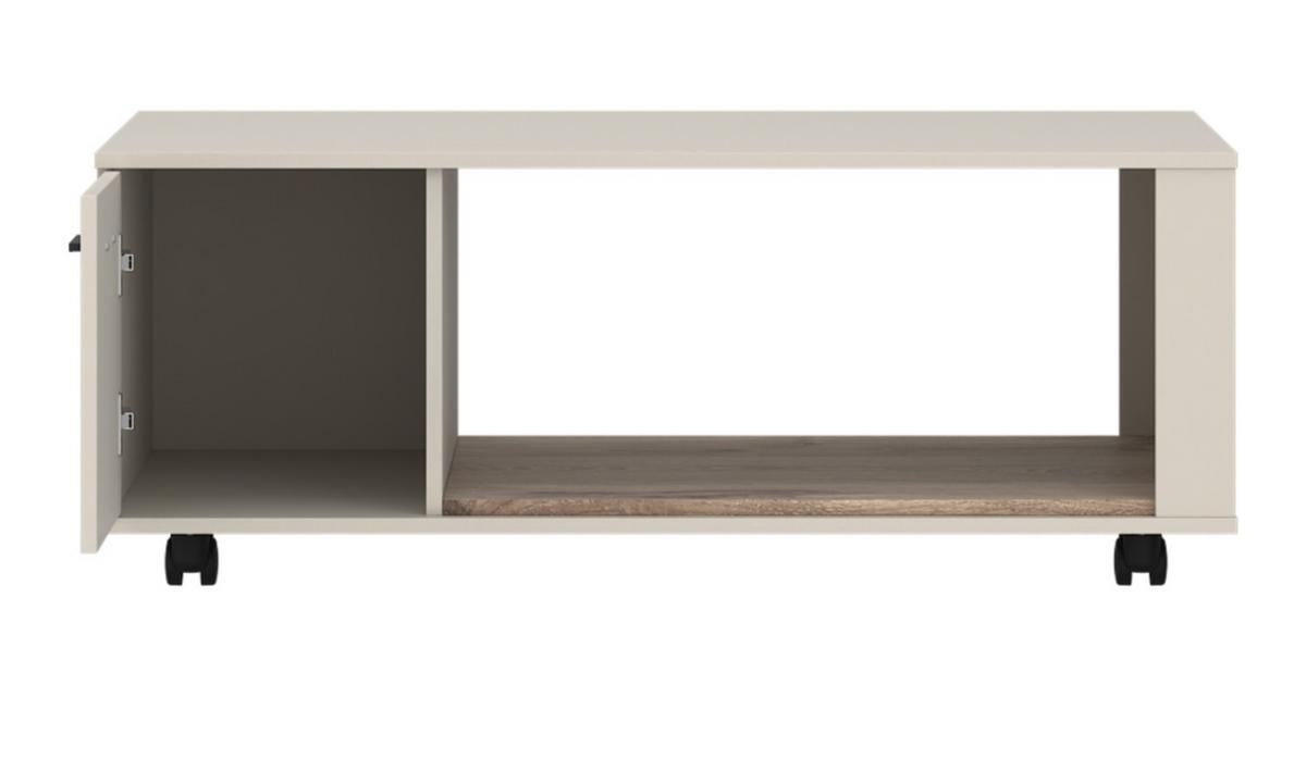 Couchtisch Atico Eichefarben/Beige B: 115cm - Eichefarben/Beige, Design, Holzwerkstoff (115/67/45cm) - Livetastic