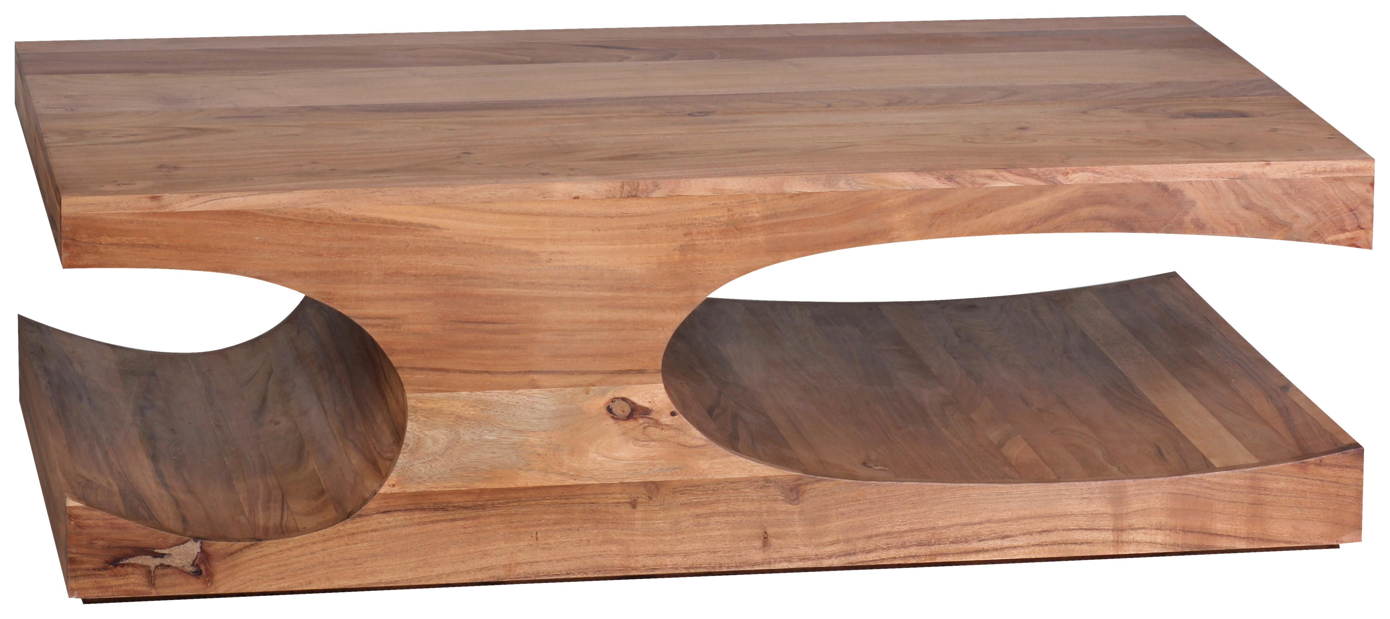 Couchtisch Wl1.522 - Akaziefarben, Design, Holz (118/70/38cm) - MID.YOU