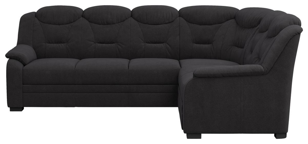 Ecksofa Marcus Schwarz S: 263x211 cm - Schwarz, Basics, Textil (263/211cm) - MID.YOU