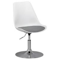 Otočná židle pro dítě korsika bílá/šedá - bílá/šedá, Moderní, kov/textil (46/88/46cm) - MID.YOU