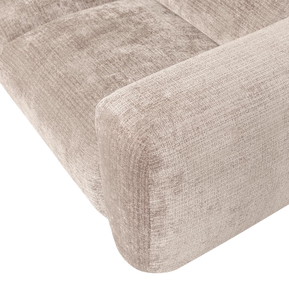 ECKSOFA Cloud Naturfarben S: 165x280cm - Schwarz/Naturfarben, Design, Textil (165/280cm) - Livetastic