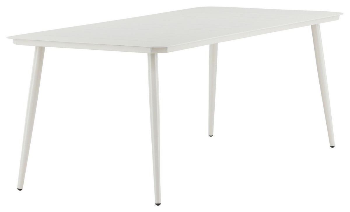 Gartentisch Lina Aluminium L 200 Cm - Beige, KONVENTIONELL, Metall (200/90/75cm) - Gardenson