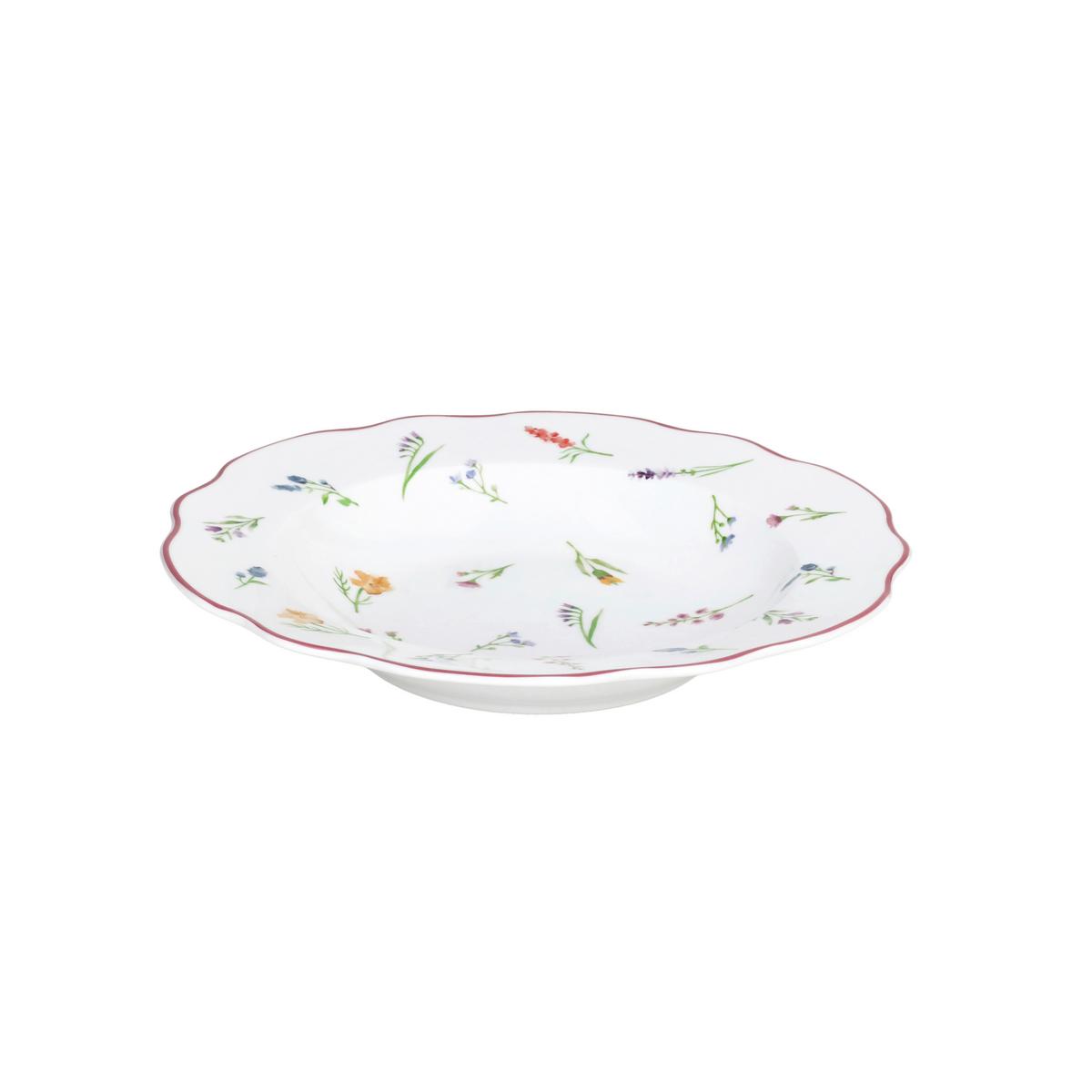 Kombiservice Millefiori Keramik 6 Personen Blumendekor - Multicolor, ROMANTIK / LANDHAUS, Keramik - Tognana