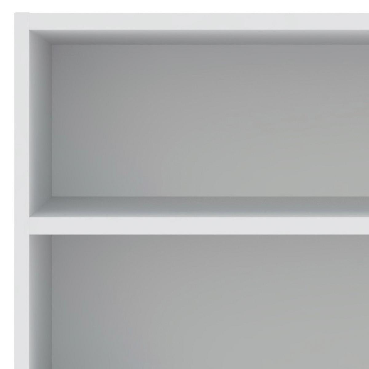 REGÁL UNIT-ELEMENTS MAXI - bílá/černá, Moderní, kompozitní dřevo (91,2/89,6/40cm) - Ondega