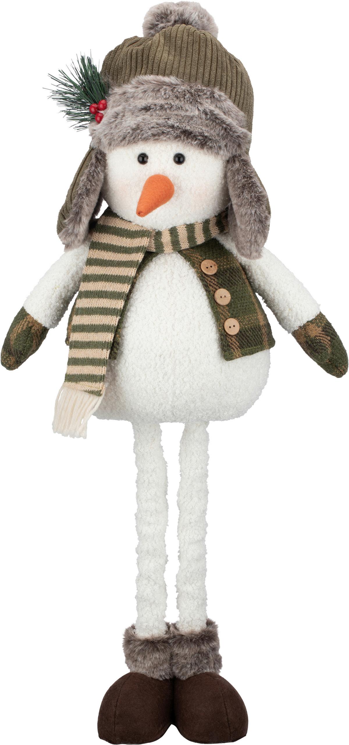 Dekor Hóember Olaf - fehér/szürke, Konventionell, műanyag/textil (25/16/66cm) - Luca Bessoni