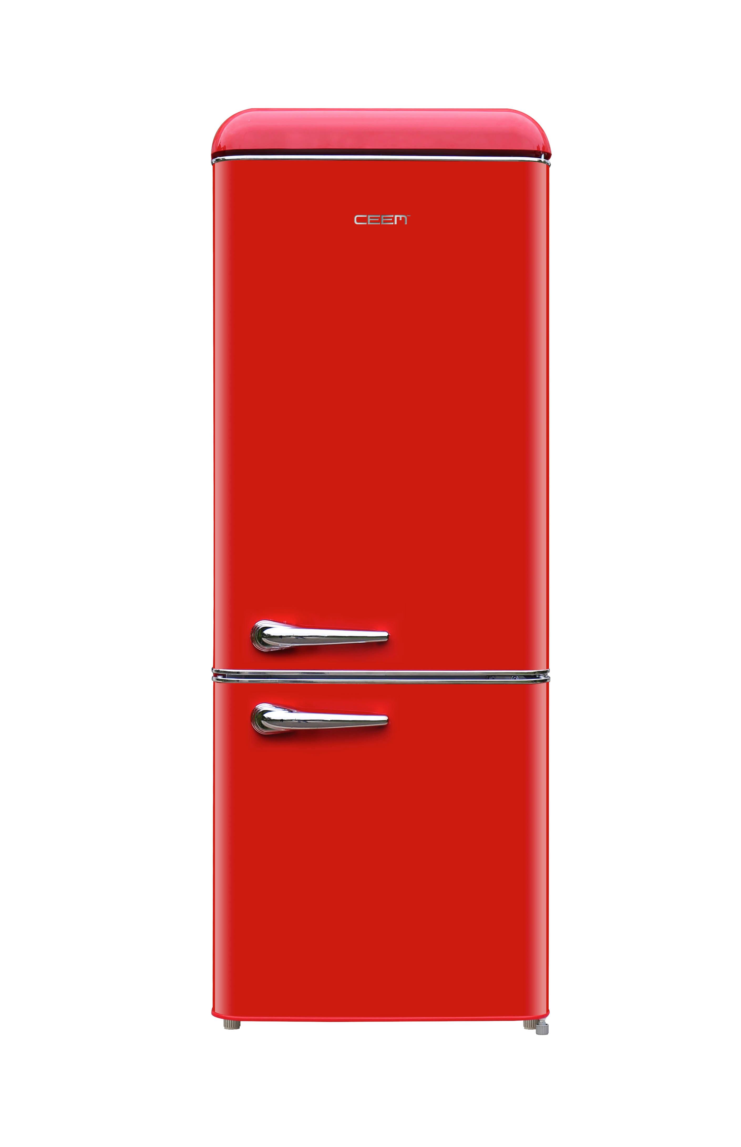 Kühl-gefrier-kombination Ceem Bfr 210 - Rot, Basics, Metall (54,5/149,5/58cm)