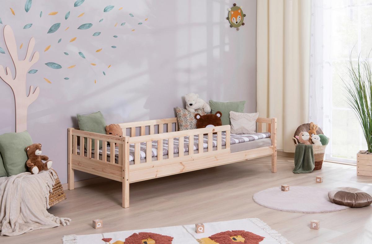 Hausbett Lou Naturfarben B: 100 Cm - Naturfarben, MODERN, Holz (100/200cm) - MID.YOU