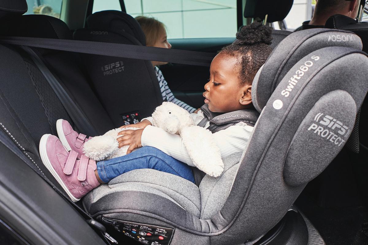 Reboarder-kindersitz Swift360s - Schwarz, Basics, Kunststoff/Textil (44/60/50cm) - Osann