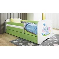 Kinder-/Juniorbett Babydreams Inkl. Matratze 80x160 - Birkefarben/Weiß, MODERN, Holz/Holzwerkstoff (80/160cm) - MID.YOU
