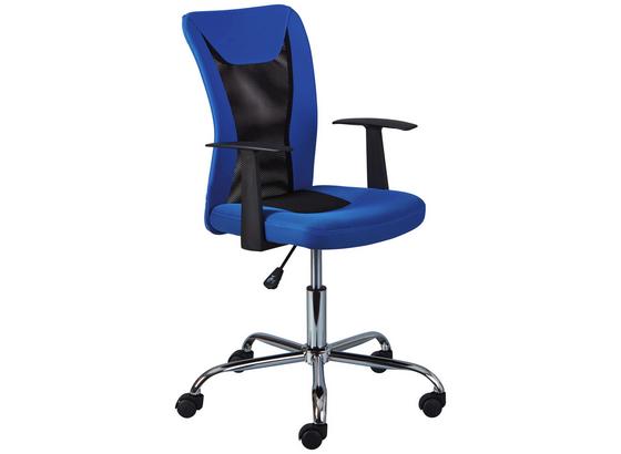 Schreibtischstuhl Donny B: 55 cm Blau - Blau/Chromfarben, Basics, Kunststoff/Metall (55/85 - 95/54,50cm) Schreibtischstuhl Donny B: 55 cm Blau - Blau/Chromfarben, Basics, Kunststoff/Metall (55/85 - 95/54,50cm)