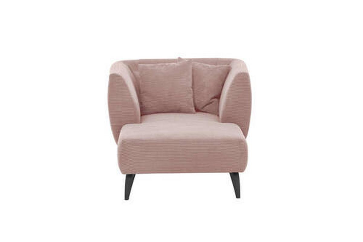 Xxl-sessel Inkl. Zierkissen Colori Rosa - Schwarz/Rosa, MODERN, Textil (108/84/155cm) - MID.YOU
