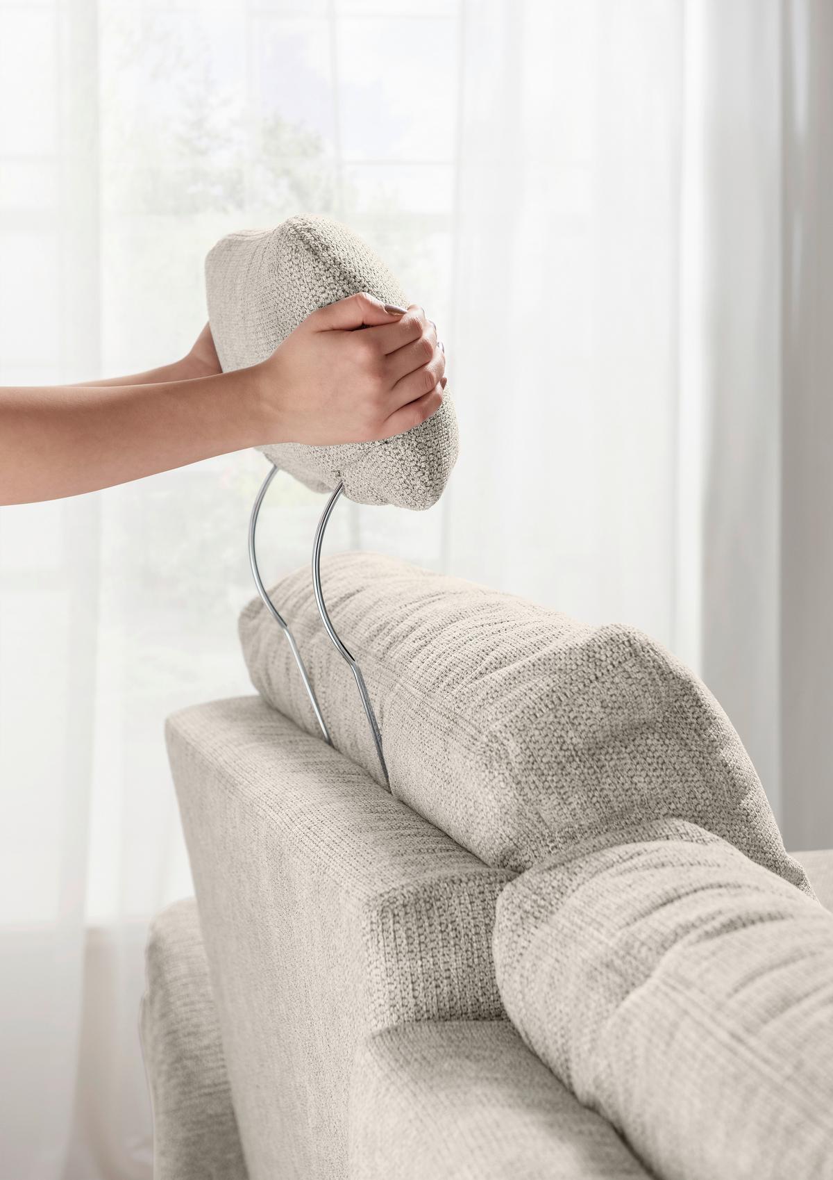 Ecksofa Brizzini, Beige S: 264x206 Cm - Beige/Naturfarben, MODERN, Textil (264/206cm) - Livetastic