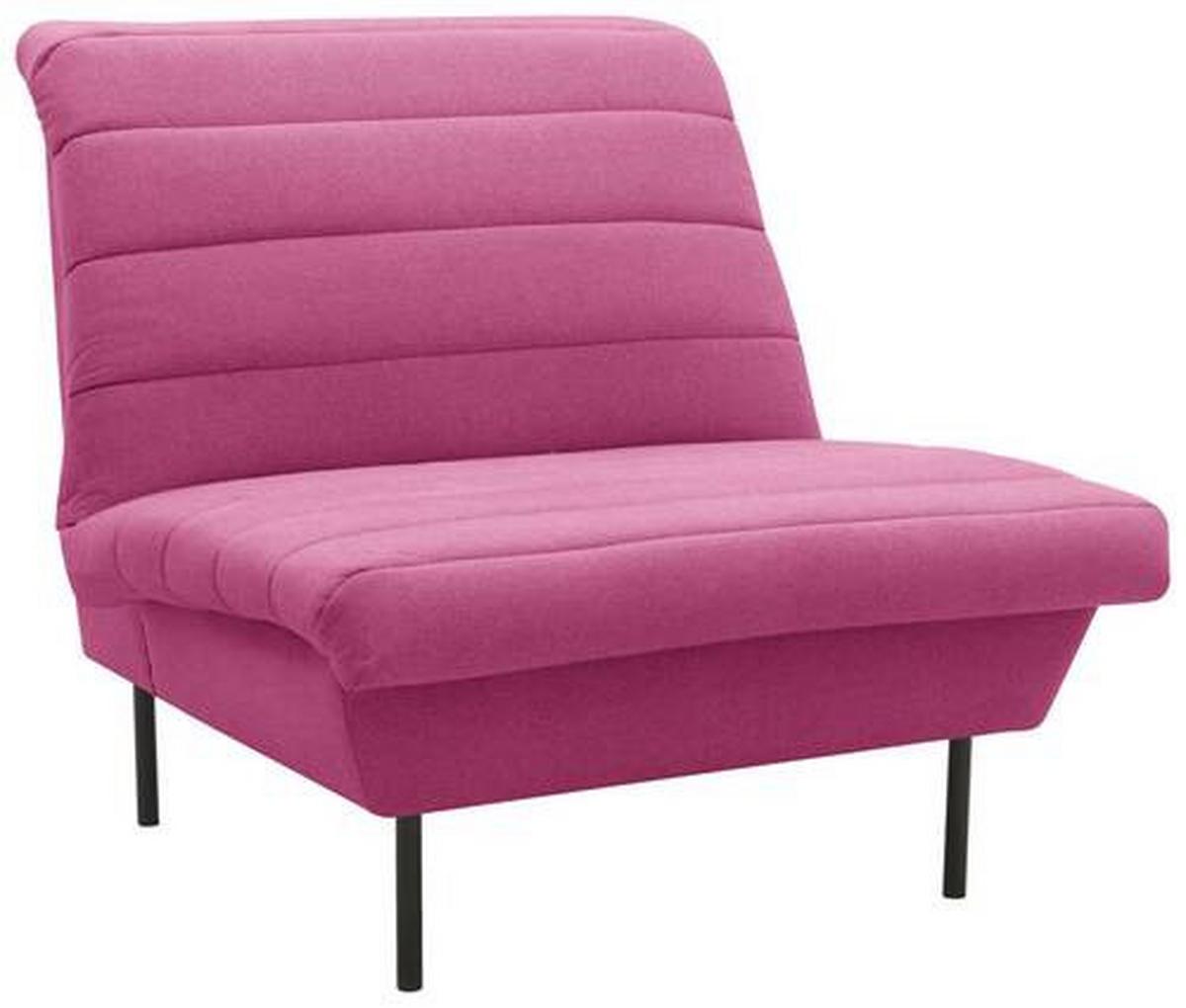 Sessel Looks Ix - Schwarz/Rosa, Design, Textil (92/92/103cm) - LOOKS by W.Joop