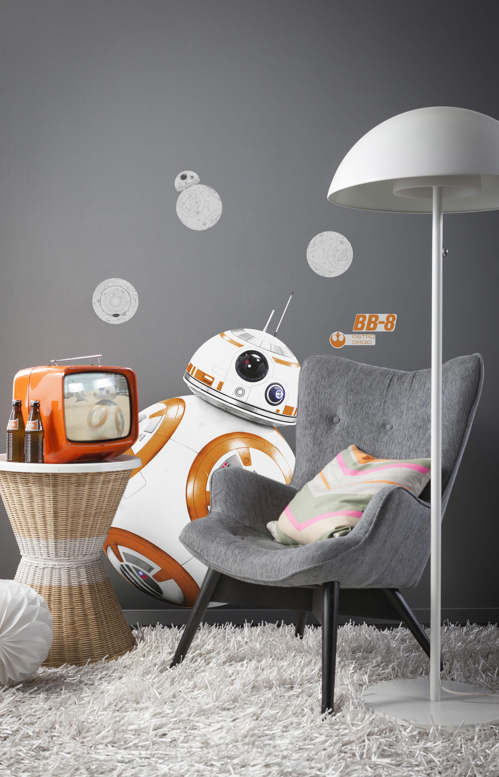 Dekosticker Star Wars - Orange/Weiß, LIFESTYLE, Kunststoff (100/70cm)