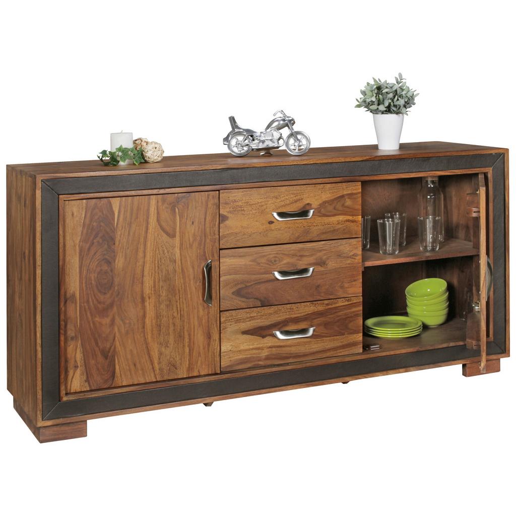 Sideboard 160 cm Sheesham, Sheeshamfarben