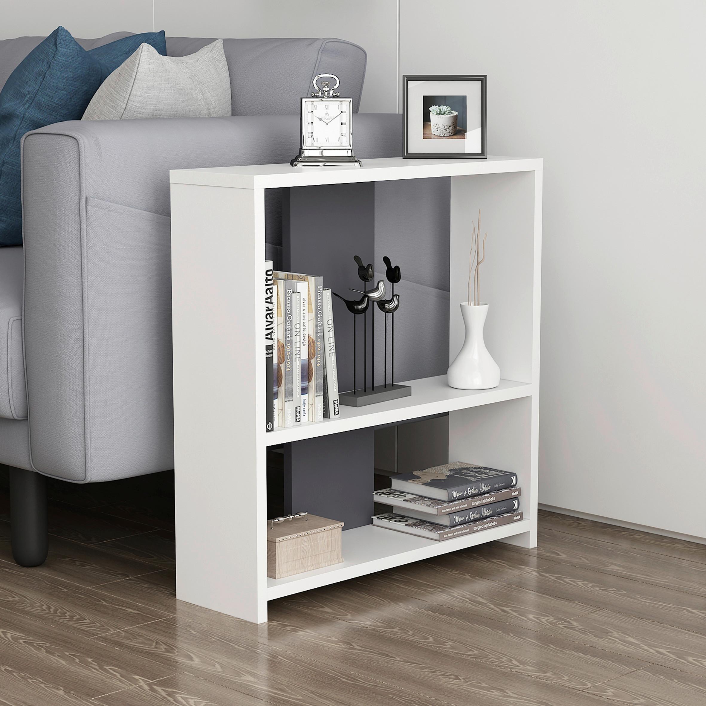Regal Dosi Standregal - Anthrazit/Weiß, Design, Holzwerkstoff (60/62/17,6cm) - Livetastic
