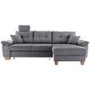 Ecksofa Brizzini, Grau S: 270x176 Cm - Naturfarben/Grau, MODERN, Textil (270/176cm) - Livetastic