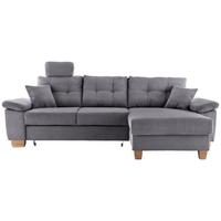 Ecksofa Brizzini, Grau S: 270x176 Cm - Naturfarben/Grau, MODERN, Textil (270/176cm) - Livetastic