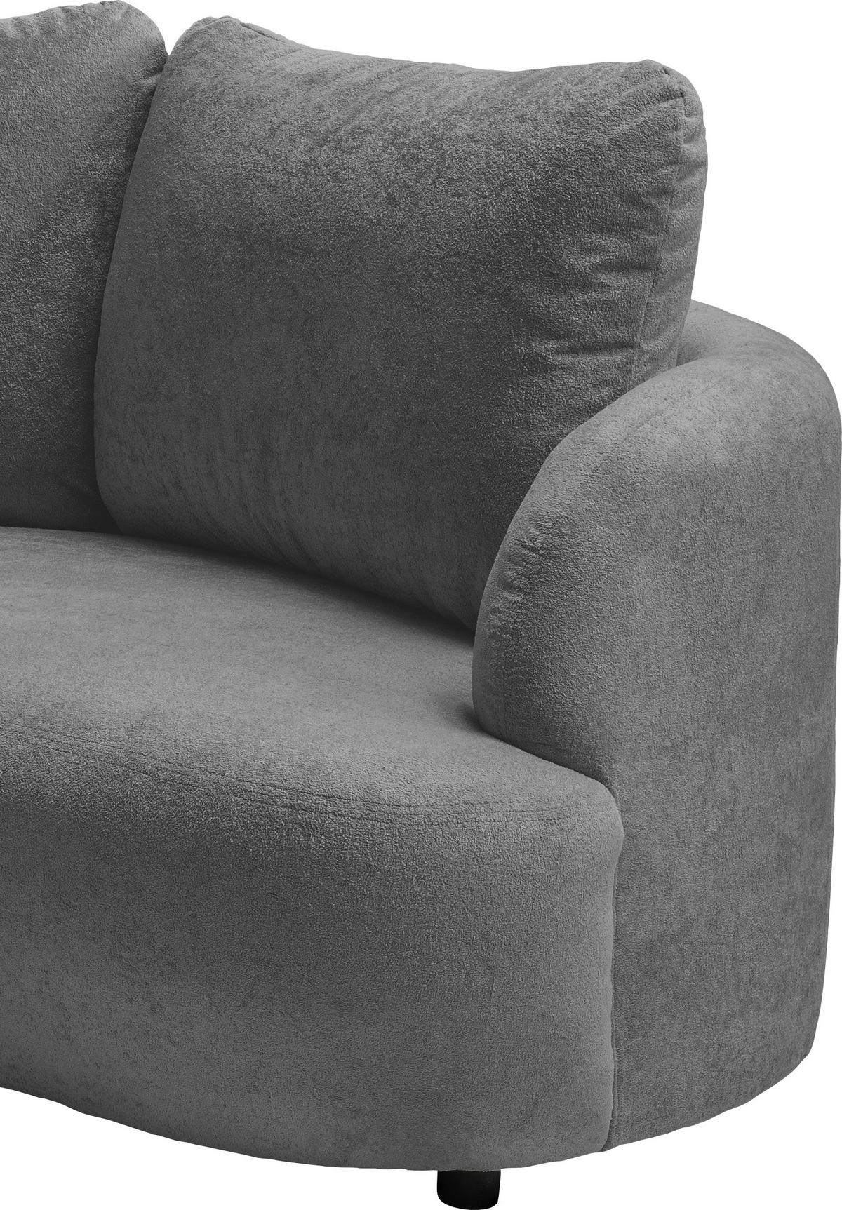 Ecksofa Doppo, Anthrazit S: 250x139 cm - Anthrazit/Schwarz, MODERN, Textil (250/139cm) - Livetastic