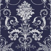 Vliestapete Josette Midnight - Blau, Basics, Papier/Kunststoff (52/1000cm)