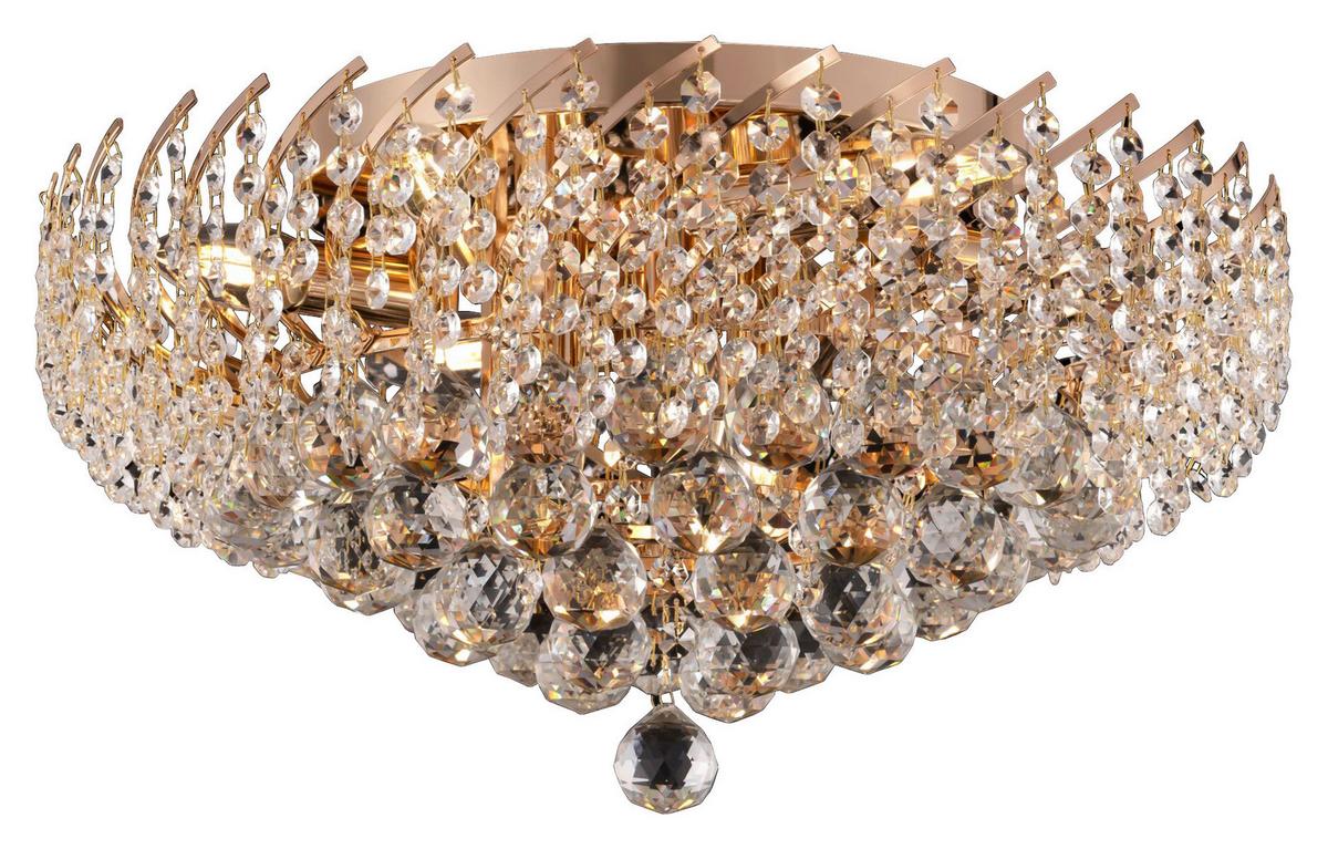 Kronleuchter Karolina - Goldfarben, Trend, Glas/Metall (51/24,5/51cm) - MAYTONI