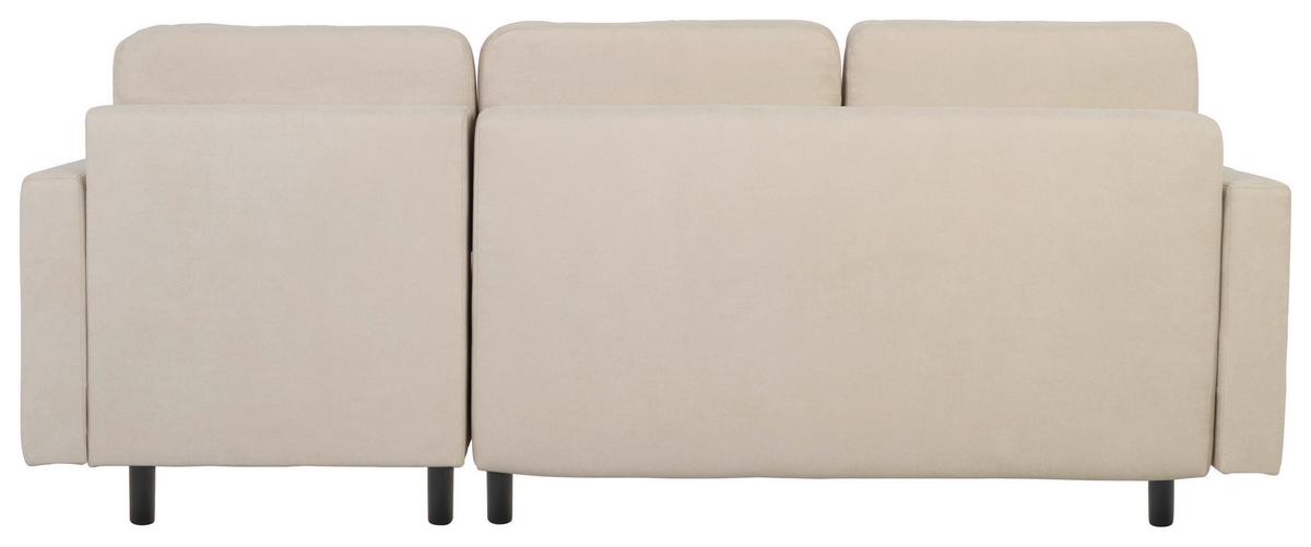 Ecksofa Noret, Weiß S: 223x157 Cm - Buchefarben/Weiß, Design, Textil (223/157cm) - MID.YOU