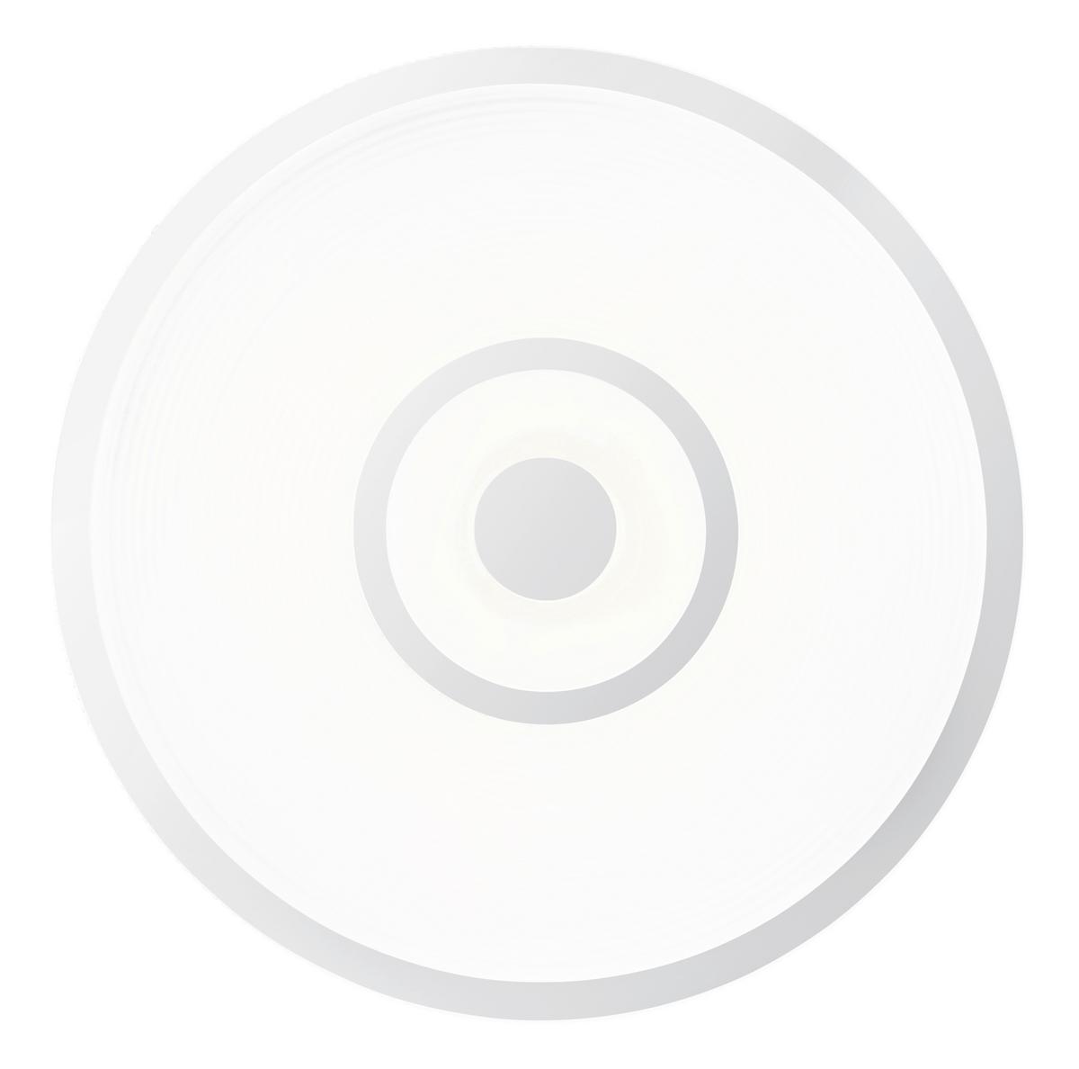 LED-Deckenleuchte Charlie - Chromfarben/Weiß, Basics, Kunststoff/Metall (38/5,5cm) - Luca Bessoni