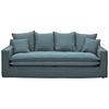 3-sitzer-sofa Aurora - Blau/Schwarz, Trend, Textil (227/92/105cm) - Livetastic