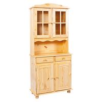 Kredenc ALICANTE šířka 88cm - bílá/přírodní barvy, Lifestyle, dřevo (88/198/43cm) - MID.YOU