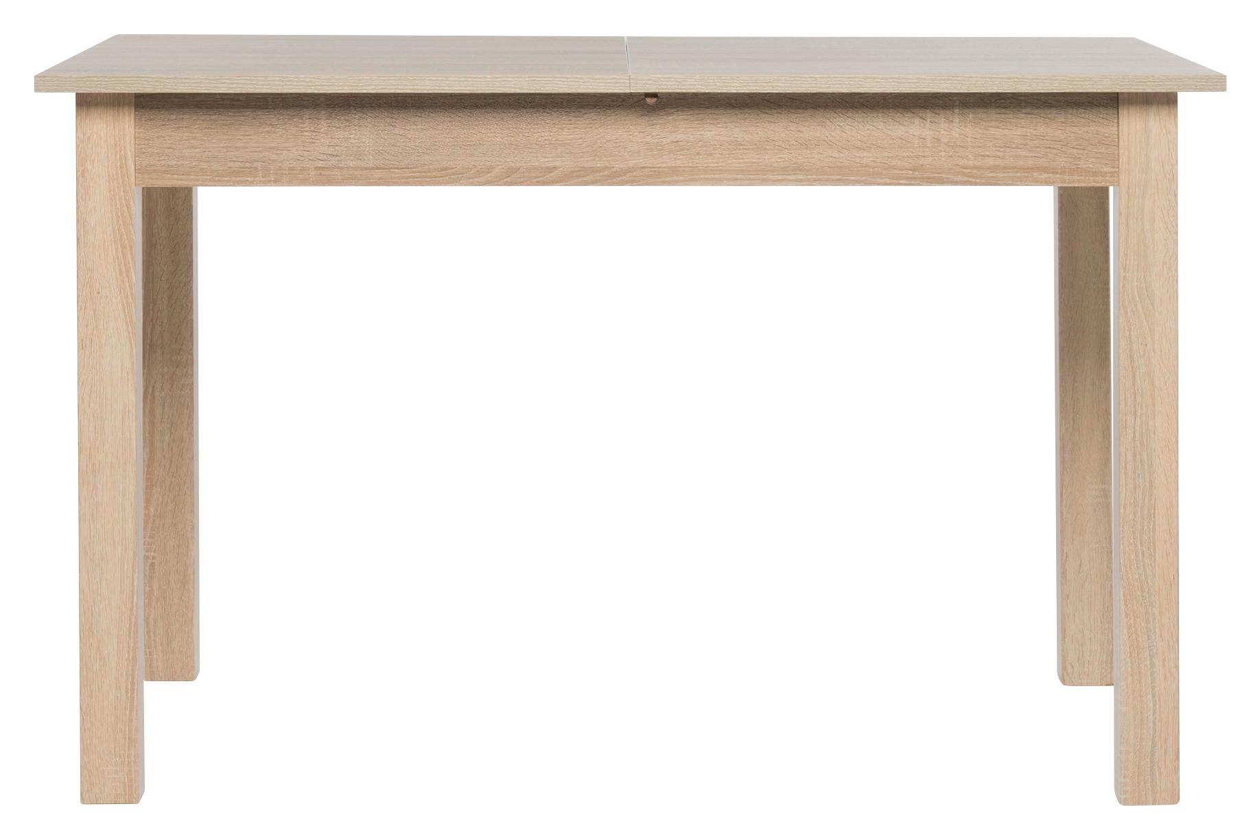 Esstisch ausziehbar Coburg 120-160x70 cm Eiche Dekor - Sonoma Eiche, Basics, Holzwerkstoff (120/70/76,5cm) - Livetastic