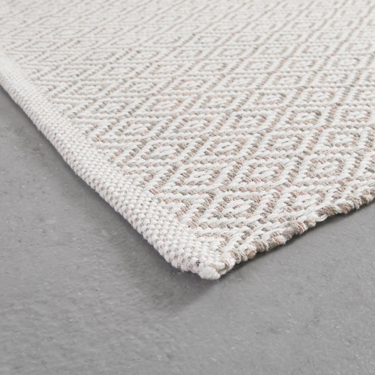 RUČNE TKANÝ KOBEREC Carola 1, 60/120cm, ružová - ružová, Basics, textil (60/120cm) - Modern Living