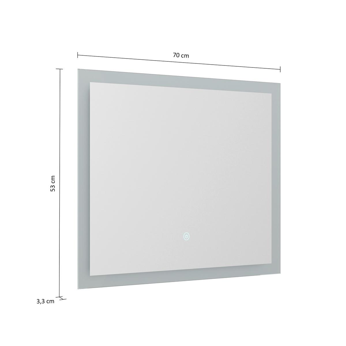 BADEZIMMER Limes, Eichefarben B: 70 cm - Eichefarben/Weiß, Basics, Keramik/Holzwerkstoff (70cm) - MID.YOU