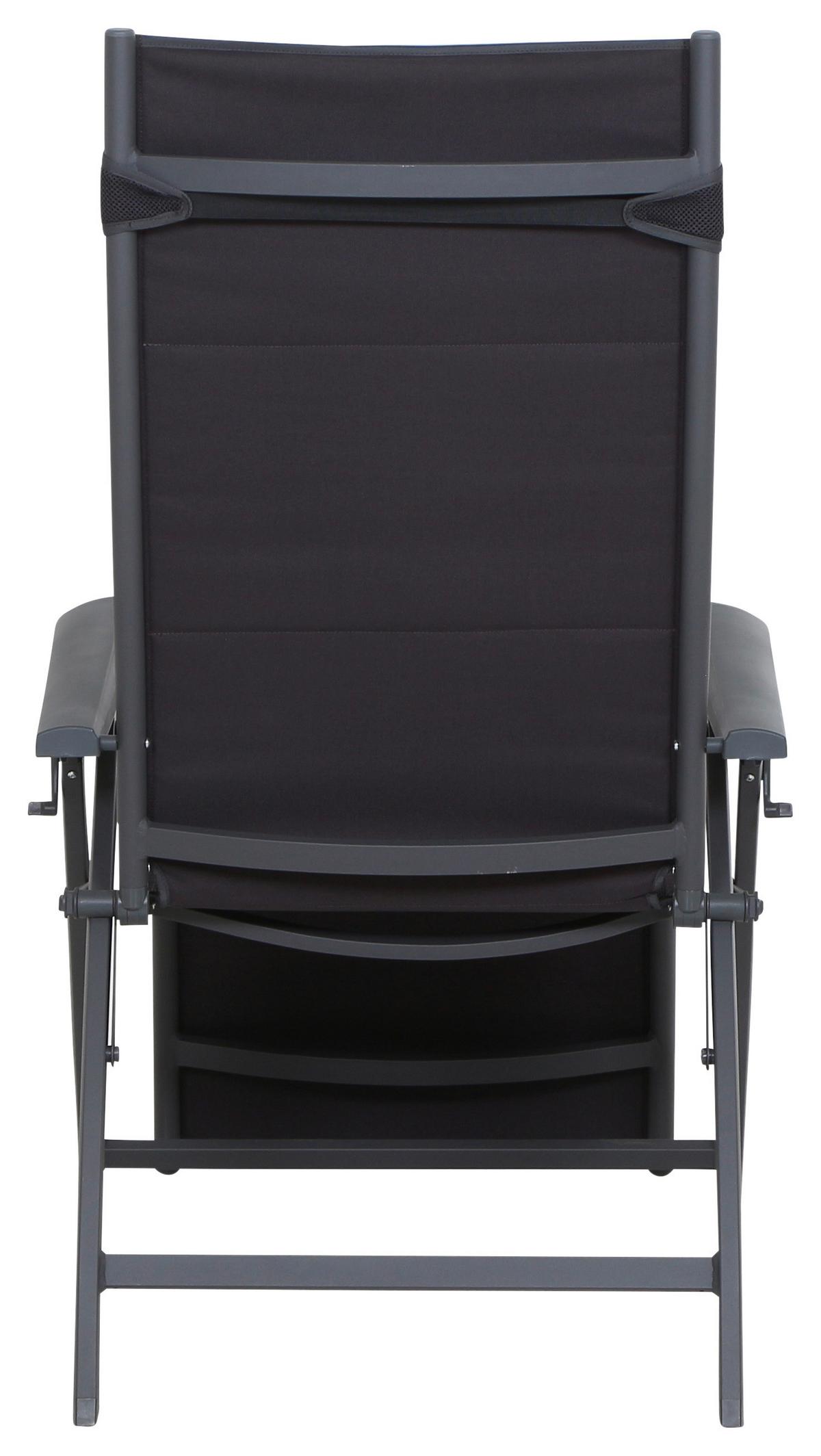 Garten-relaxliegel Klappbar Aluminium - Anthrazit, KONVENTIONELL, Textil/Metall (69/124/84cm) - Siena Garden