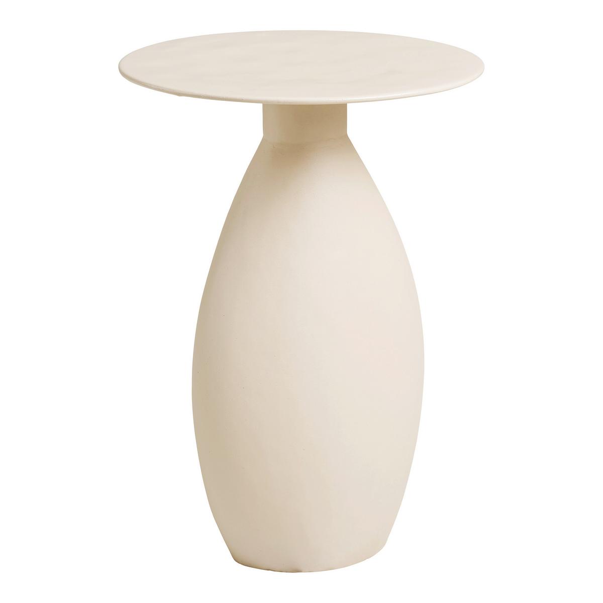Beistelltisch Calais Creme B: 36cm - Creme, Design, Metall (36/36/50cm) - MID.YOU