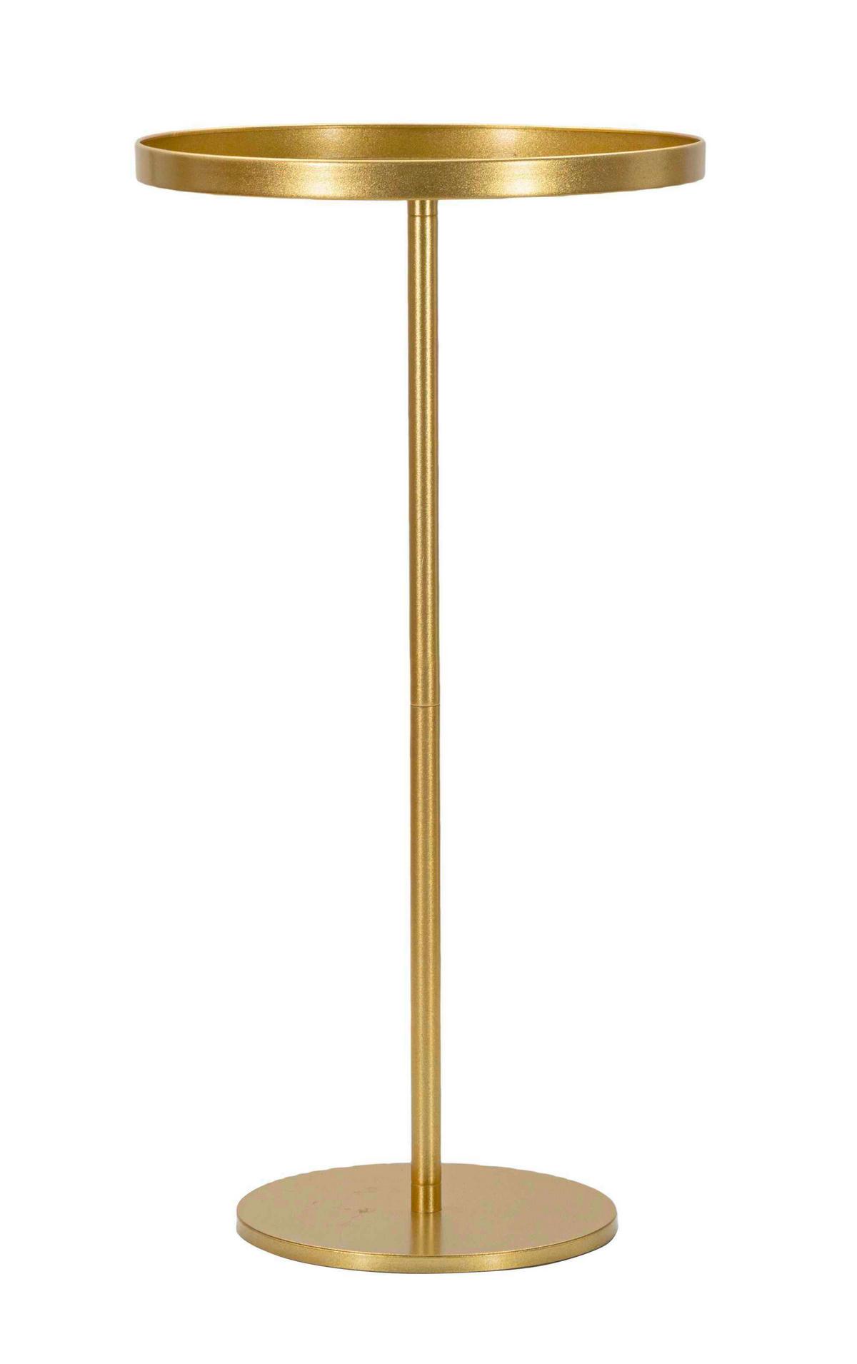 KONFERENČNÝ STOLÍK DOHA - zlatá, Basics, kov (51/100cm)