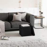 Sitzbox Boxas Anthrazit B: 38 cm - Anthrazit, Basics, Holzwerkstoff/Kunststoff (38/38/38cm) - MID.YOU
