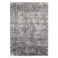 Webteppich Grau/Goldfarben Sinfonia 67x130 cm - Goldfarben/Grau, Design, Textil (67/130cm) - Musterring