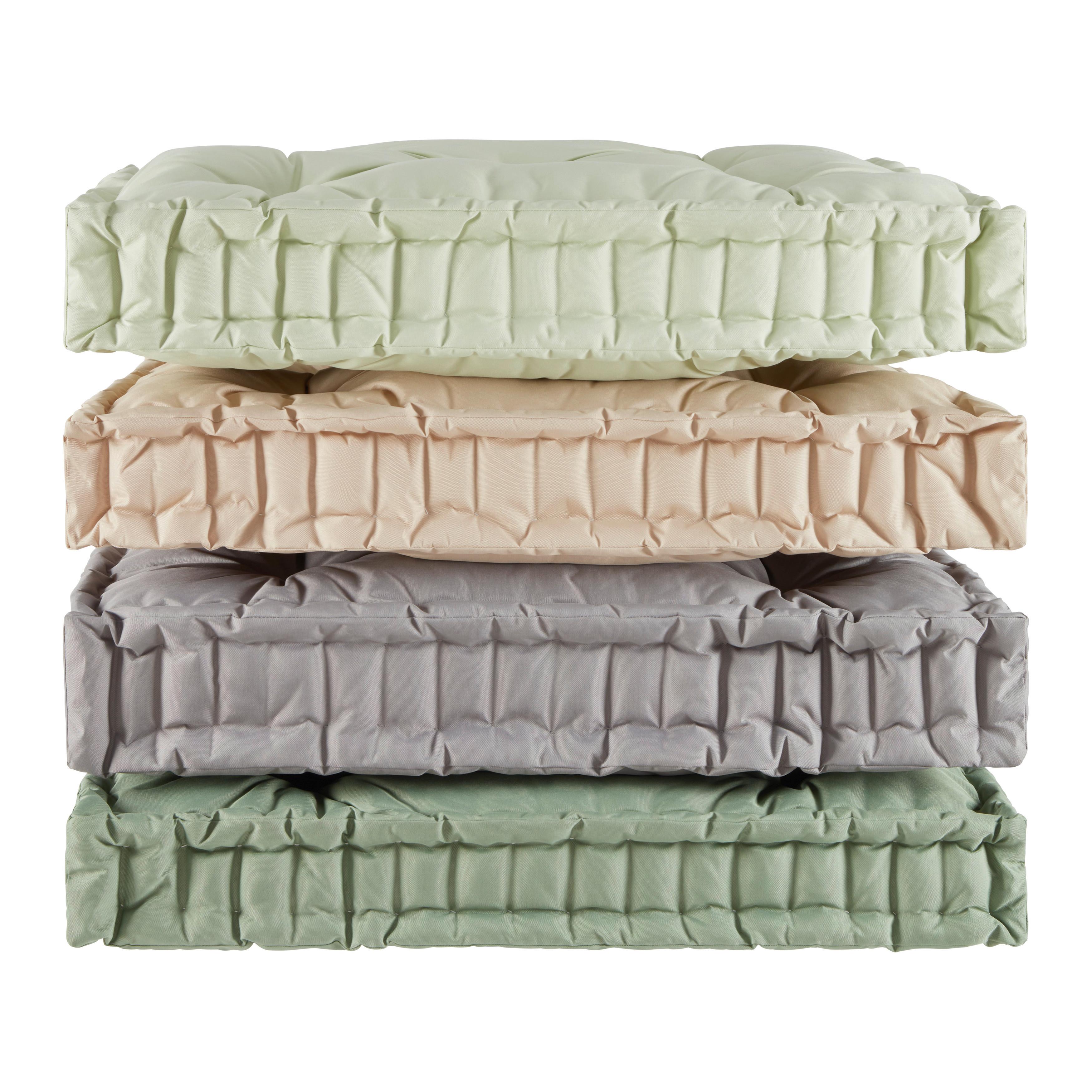 SEDÁK NA PALETOVÝ NÁBYTOK DODO - šalviovozelená, Konventionell, textil (80/60/12cm) - Mömax