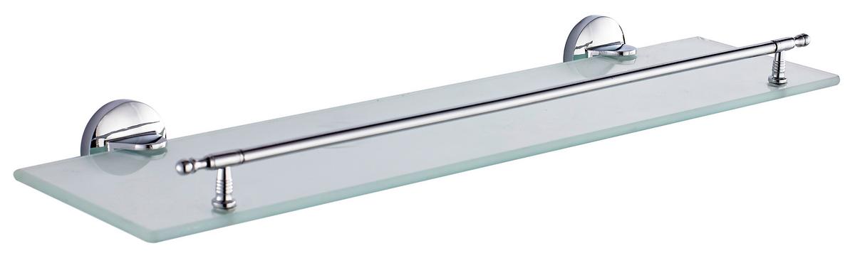 Üveg Piperepolc Gongher - krómszínű/átlátszó, Konventionell, üveg/fém