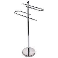 Handtuchhalter Como 2 B992498 Zum Stellen Metall Chrom - Chromfarben, KONVENTIONELL, Metall (22/85/22cm) - Homezone