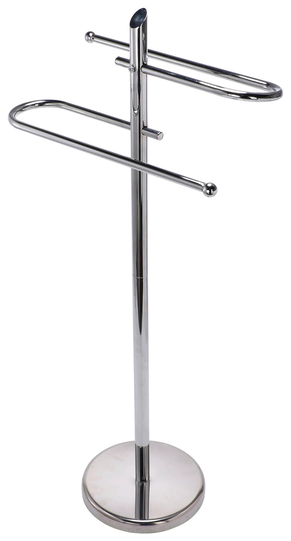 Handtuchhalter Como 2 B992498 Zum Stellen Metall Chrom - Chromfarben, KONVENTIONELL, Metall (22/85/22cm) - Homezone