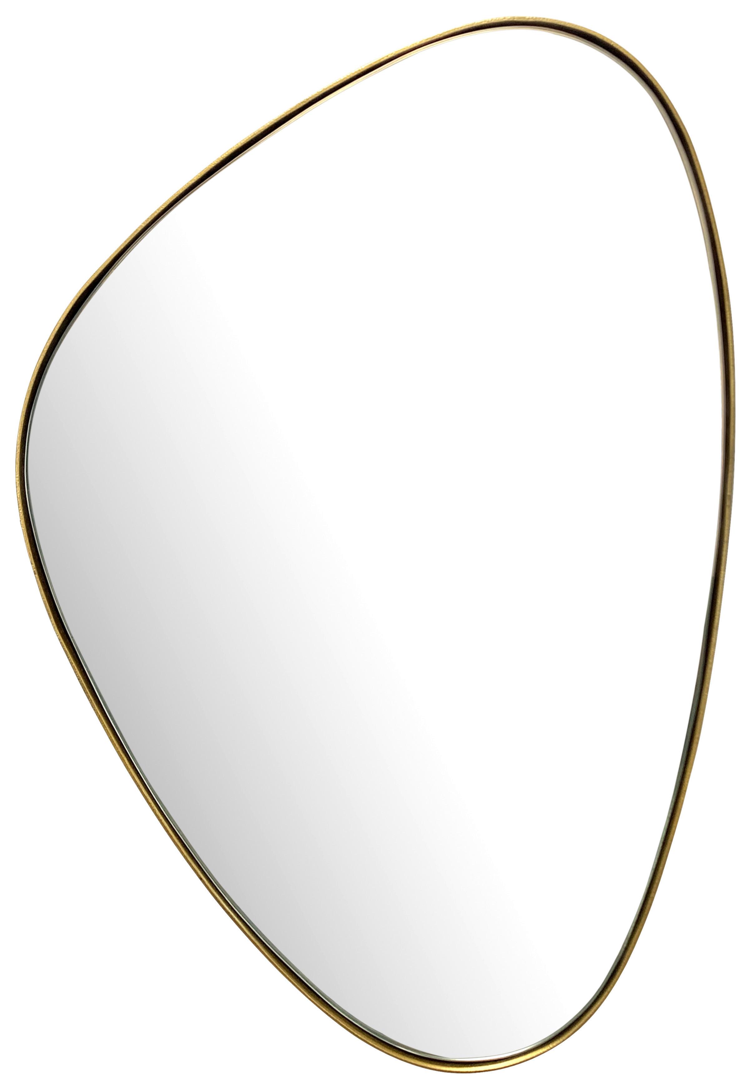 Wandspiegel Goldfarben B: 46 cm - Goldfarben, Design, Glas/Metall (46/70/2,5cm) - MID.YOU