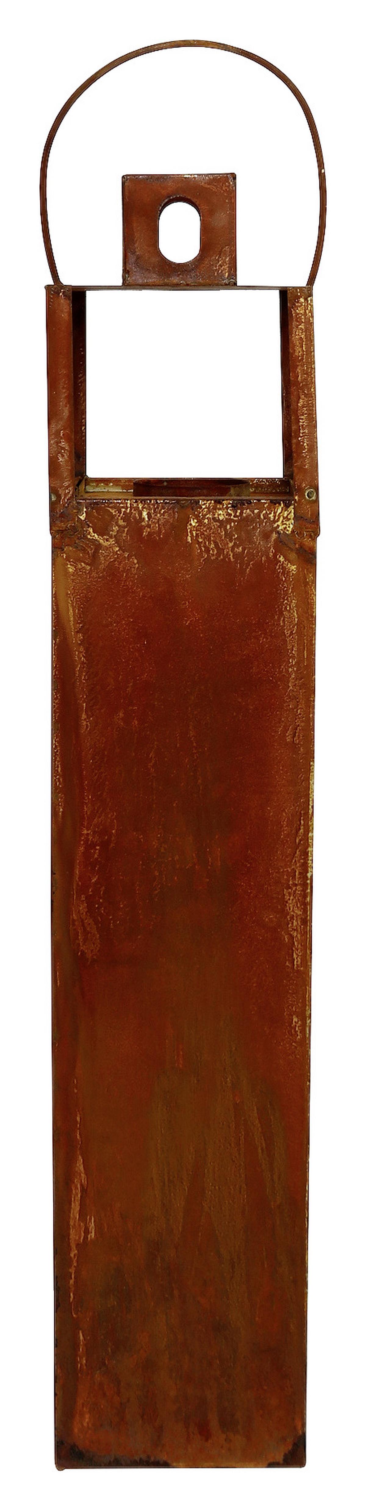 Laterne Eisen Rostfarben H: 80 Cm Shabby Chic - Rostfarben, Basics, Metall (14/80/14cm)