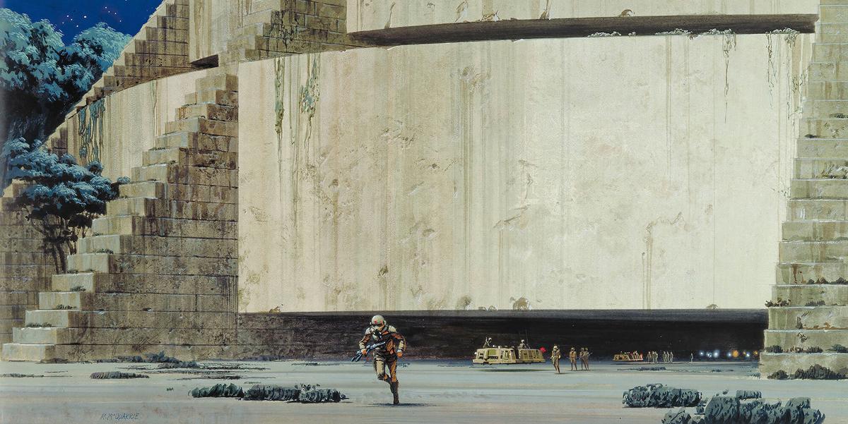 Fototapete Star Wars Yavin Temple - Multicolor, Trend, Textil (500/250cm)