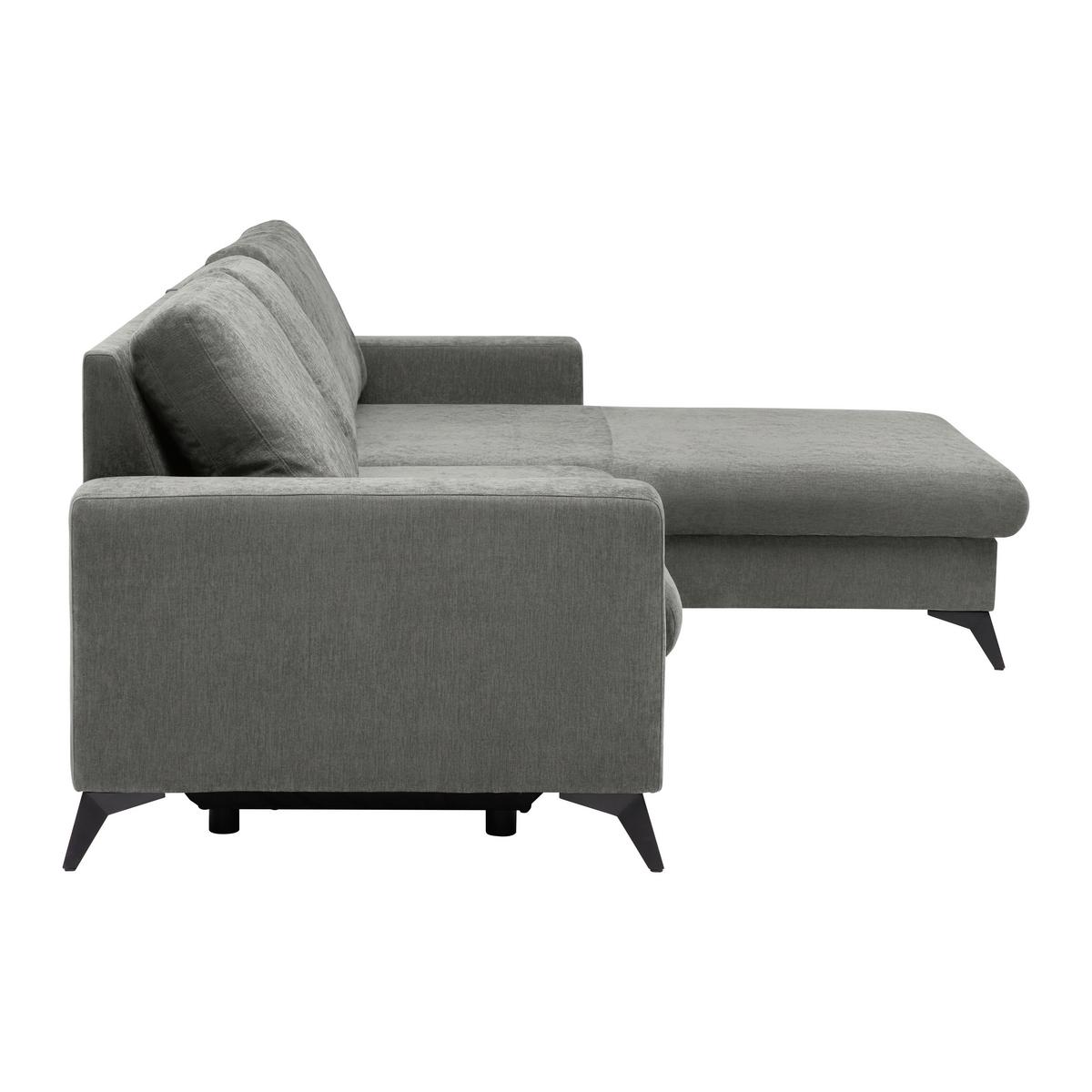 Rohová sedačka SUNNY, oboustranná, šedohnědá - šedohnědá, Moderní, textil (290/87/178cm) - Mömax