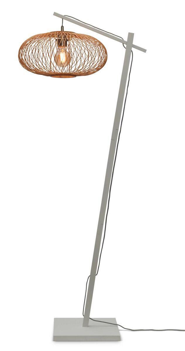 Stehleuchte Cango/Fs/Ad/W/4020/N - Naturfarben/Weiß, Trend (150/40/62cm) - Good & Mojo