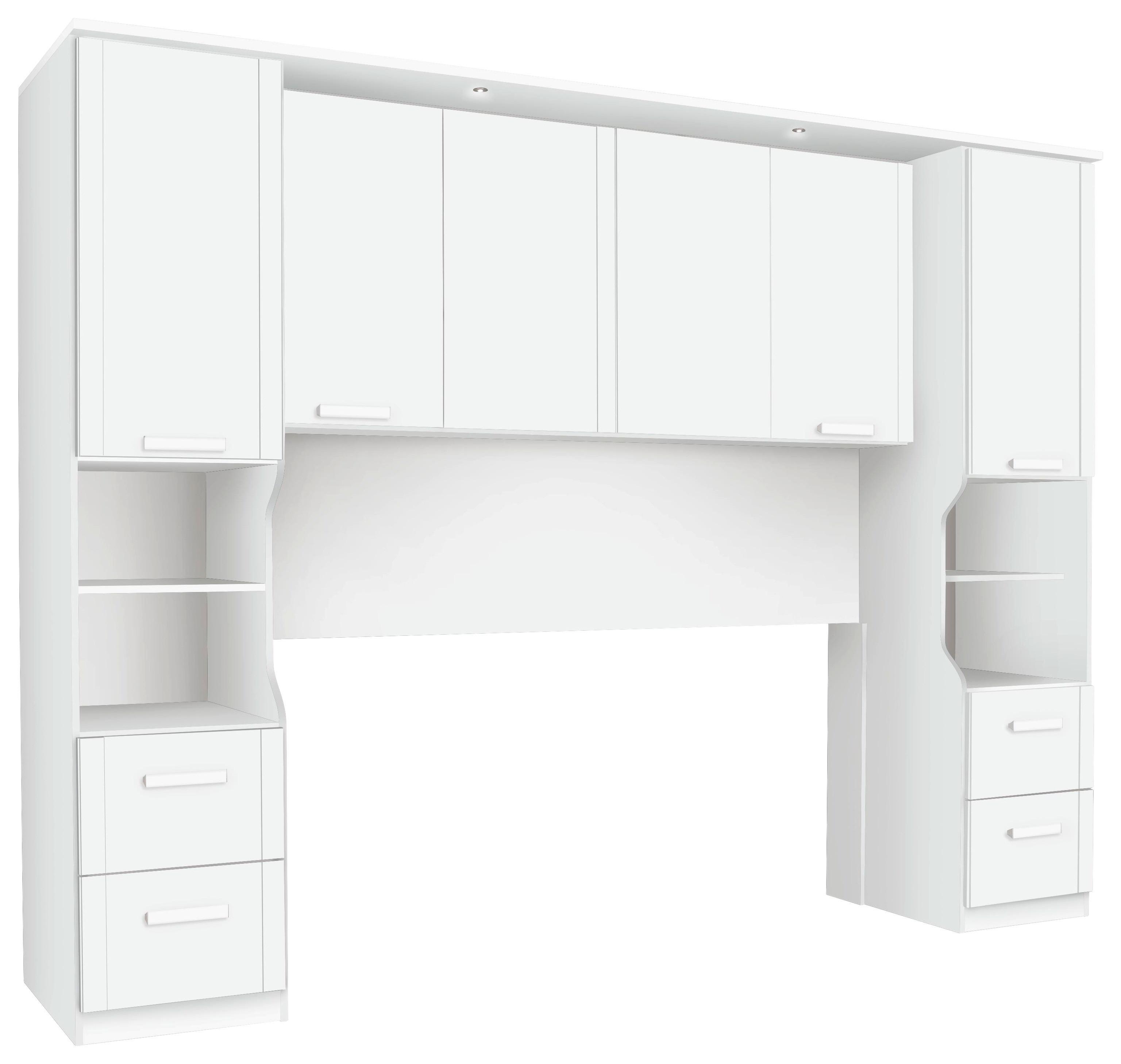 Bettüberbau 281x58 Lindau Weiß