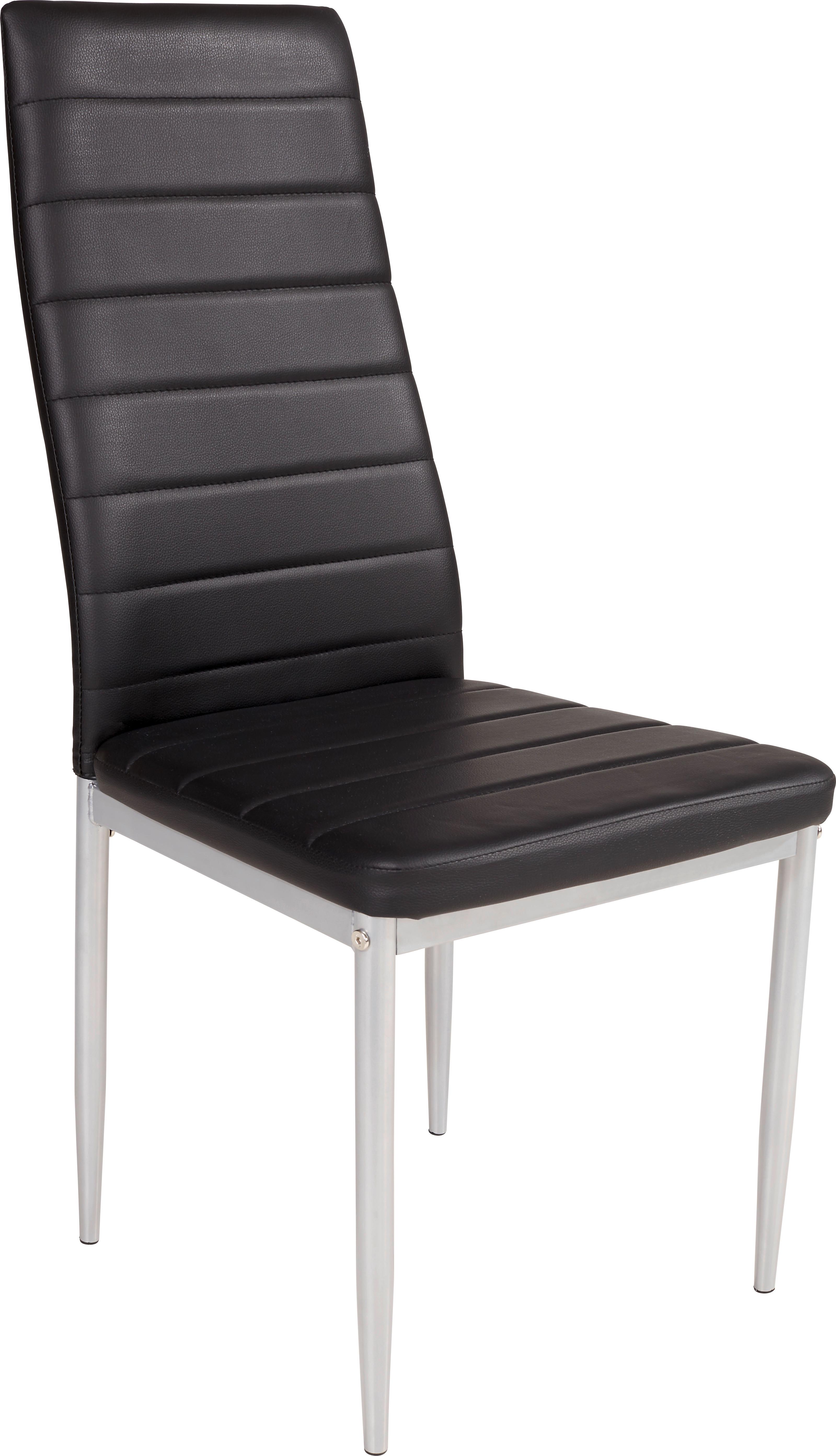 Židle Franzi    *cenový Trhák* - černá/barvy hliníku, Konvenční, kov/textil (42/97/53cm)