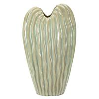 Vase Venice Grün B: 27 cm - Grün, Basics, Keramik (27/46,5/14cm)